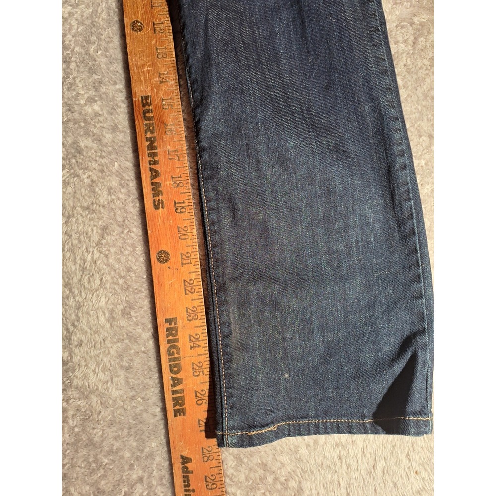 Levis 505 Straight Leg Denim Jeans Dark Wash Classic Style Women's 16M Casual - Picture 5 of 10